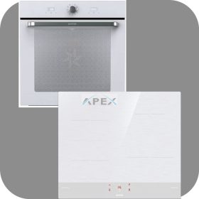   Gorenje Simplicity BOS6737SYW hőlégkeveréses sütő + GI6421SYW indukciós főzőlap fehér színben