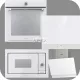 Gorenje Simplicity BOS6737SYW hőlégkeveréses sütő + GI6421SYW indukciós főzőlap + BM235G1SYW grilles mikrohullámú sütő + WHI649EXGW Döntött fali páraelszívó fehér színben