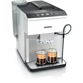   SIEMENS TP515R02 Teljesen automata kávéfőző EQ500 classic Nappali ezüst, Fehér, Víztartály