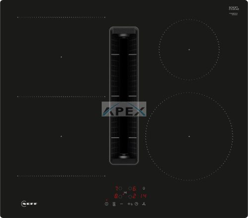 NEFF V56NBS1L0 N 50, Indukciós főzőlap beépített elszívóval, 60 cm, Fekete