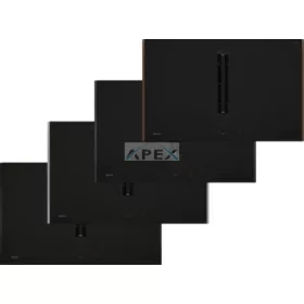   NEFF V68YHL4B0 N 70, Indukciós főzőlap, beépített elszívóval, 80 cm, Matt fekete, Flex Design