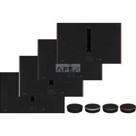   NEFF V68YYX4C0 N 90, Indukciós főzőlap beépített elszívóval, 80 cm, Flex Design