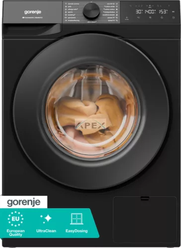 Gorenje WG484A31B Elöltöltős fekete mosógép 8kg 1400ford./perc
