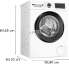BOSCH WGG242Z3BY Serie | 6 Elöltöltős mosógép 9 kg 1200 fordulat/perc