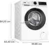 BOSCH WGJ24401BY Serie | 6, Elöltöltős mosógép, 9 kg, 1400 fordulat/perc