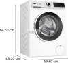Bosch WGJ25401BY Serie | 6 Elöltöltős mosógép, 10 kg, max. 1400 fordulat/perc