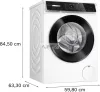 Bosch WGN26400BY Serie | 6 Elöltöltős mosógép, 11 kg, max. 1400 fordulat/perc