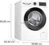BOSCH WNG24401BY Serie | 6 Mosó-szárítógép 9/6 kg 1400 fordulat/perc