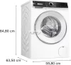 BOSCH WNG254A7BY Serie | 6 Mosó-szárítógép 10,5/6 kg 1400 fordulat/perc