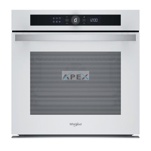Whirlpool WOI4S8PM1SWA beépíthető elektromos sütő: fehér szín, Pirolitikus és hidrolitikus tisztítás