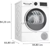 BOSCH WQG243DMBY Serie | 6 Hőszivattyús szárítógép 9 kg