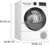 BOSCH WQG243DNBY Series | 6 Hőszivattyús szárítógép 9 kg