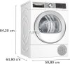 BOSCH WQG24591BY Serie | 6 hőszivattyús szárítógép 9 kg
