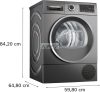 BOSCH WQG245DREU Serie | 6 hőszivattyús szárítógép 9 kg