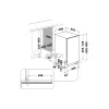 Whirlpool WSIC 3M27 C teljesen integrált mosogatógép - 45 cm széles
