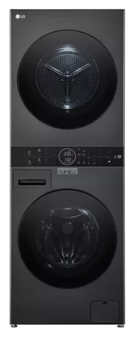 LG WT1210BBF WashTower™, 12/10 kg, max. 1400 ford./perc, Steam™, TurboWash™360, Automatikus kondenzátortisztítás és ThinQ™ WiFi funkció
