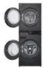 LG WT1210BBF WashTower™, 12/10 kg, max. 1400 ford./perc, Steam™, TurboWash™360, Automatikus kondenzátortisztítás és ThinQ™ WiFi funkció