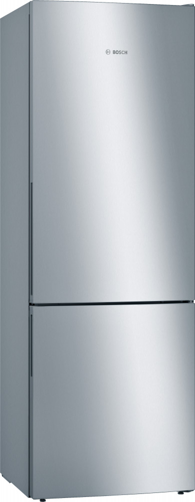 BOSCH KGE49AICA Serie | 6, Szabadonálló, alulfagyasztós hűtő-fagyasztó kombináció, 201 x 70 cm, Inox - könnyű tisztítás, KGE49AICA